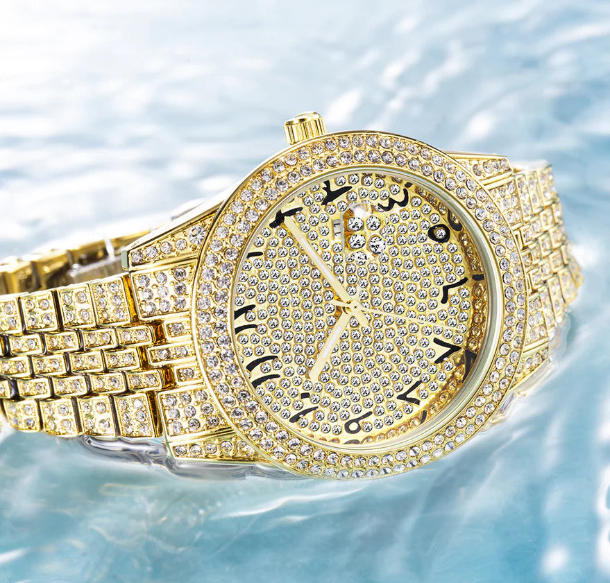 Valenci Celestia – Luxury Full Diamond Arabic Sky Star Quartz Watch