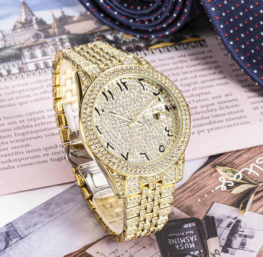 Valenci Celestia – Luxury Full Diamond Arabic Sky Star Quartz Watch