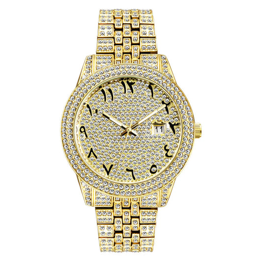 Valenci Celestia – Luxury Full Diamond Arabic Sky Star Quartz Watch